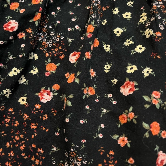 Forever 21 Bohemian Black and Orange Floral Dress - Picture 8 of 10